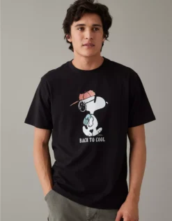 AE Super Soft Snoopy Graphic T-Shirt
