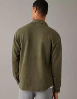 AE Super Soft Fleece Shacket -Aeri Clothing Shop 0195 2079 309 ob