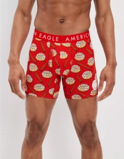 AEO Cinnamon Buns Scratch + Sniff 6" Classic Boxer Brief