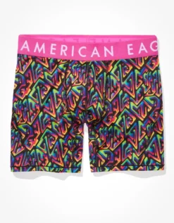 AEO Rainbow Maze 6" Flex Boxer Brief -Aeri Clothing Shop 0236 3254 610 f