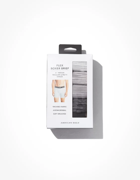 AEO 6" Flex Boxer Brief 5-Pack 2 AEO 6" Flex Boxer Brief 5-Pack - Image 2