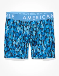 AEO Blue Mushrooms 6" Flex Boxer Brief -Aeri Clothing Shop 0236 3370 400 f