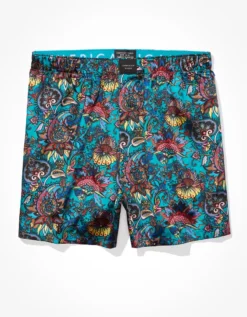 AEO Paisley Satin Pocket Boxer Short 5 AEO Paisley Satin Pocket Boxer Short -Aeri Clothing Shop 0238 3387 310 f