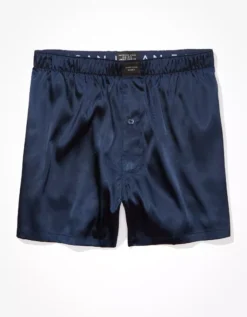 AEO Solid Satin Pocket Boxer Short -Aeri Clothing Shop 0238 3812 410 f