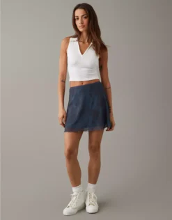 AE High-Waisted Mesh Mini Skirt