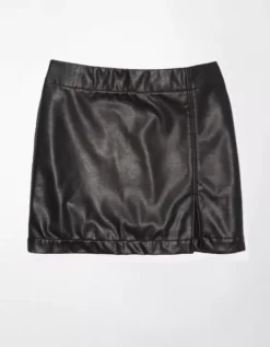 AE Vegan Leather High-Waisted Mini Skirt -Aeri Clothing Shop 0315 4749 016 f