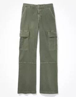 AE Stretch Curvy High-Waisted Baggy Wide-Leg Cargo Pant -Aeri Clothing Shop 0323 5039 309 f