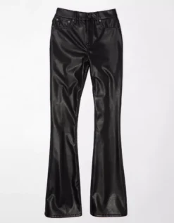 AE Curvy Super High-Waisted Kick Bootcut Vegan Leather Pant -Aeri Clothing Shop 0323 5056 016 f