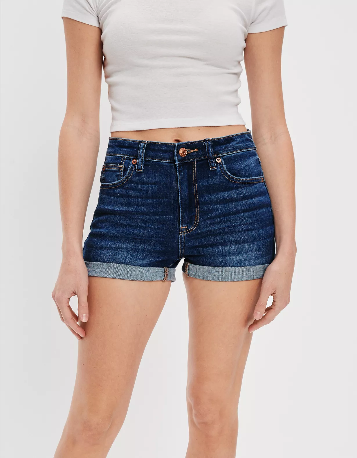 AE Ne(x)t Level Super High-Waisted Denim Short Short 1 AE Ne(x)t Level Super High-Waisted Denim Short Short