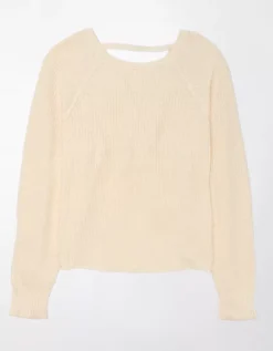 AE Long-Sleeve Twist-Back Sweater -Aeri Clothing Shop 0341 1195 106 f