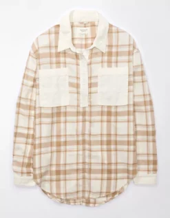 AE Oversized Plaid Pullover Shirt -Aeri Clothing Shop 0359 5266 106 f