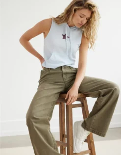 AE X The Ziegler Sisters Sleeveless Hoodie Tee