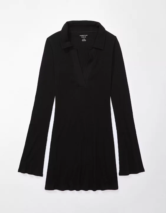AE Collared Knit Mini Dress 3 AE Collared Knit Mini Dress - Image 3
