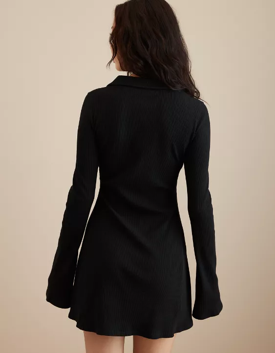 AE Collared Knit Mini Dress 2 AE Collared Knit Mini Dress - Image 2