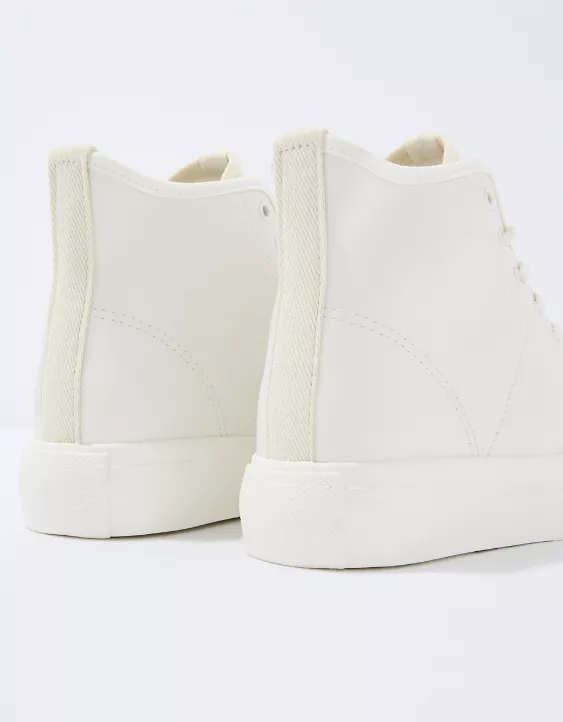 AE Mixed Material High-Top Sneaker 3 AE Mixed Material High-Top Sneaker - Image 3