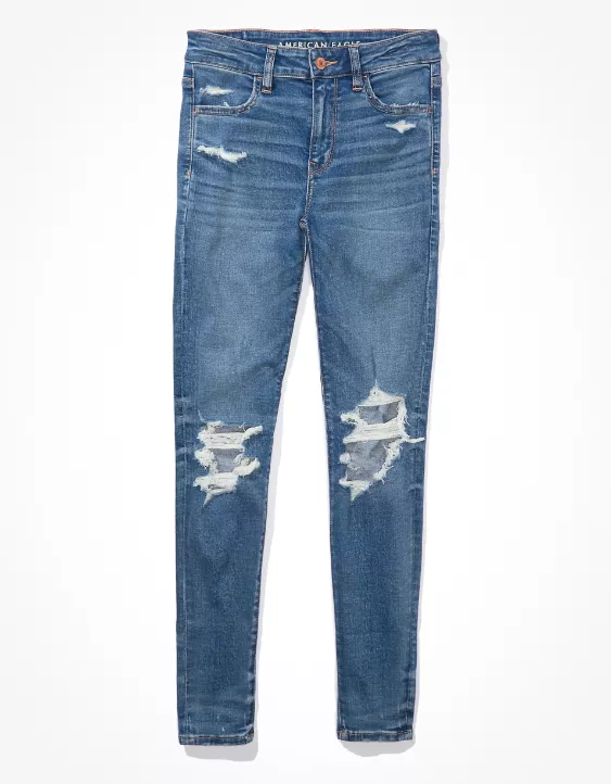 AE Next Level Ripped High-Waisted Jegging 3 AE Next Level Ripped High-Waisted Jegging - Image 3
