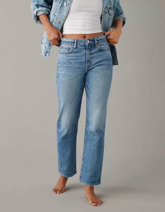 AE Stretch Super High-Waisted Ankle Straight Jean 2 AE Stretch Super High-Waisted Ankle Straight Jean - Image 2