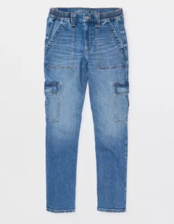 AE Stretch Super High-Waisted Ankle Straight Cargo Jean -Aeri Clothing Shop 0435 4844 489 f