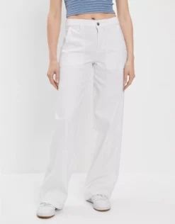 AE Stretch Super High-Waisted Baggy Wide-Leg Pant