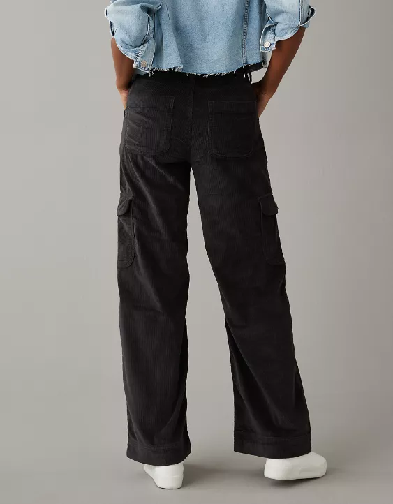 AE Dreamy Drape Stretch Corduroy Super High-Waisted Baggy Wide-Leg Pant 2 AE Dreamy Drape Stretch Corduroy Super High-Waisted Baggy Wide-Leg Pant - Image 2