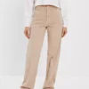 AE Stretch Twill Super High-Waisted Baggy Wide-Leg Pant