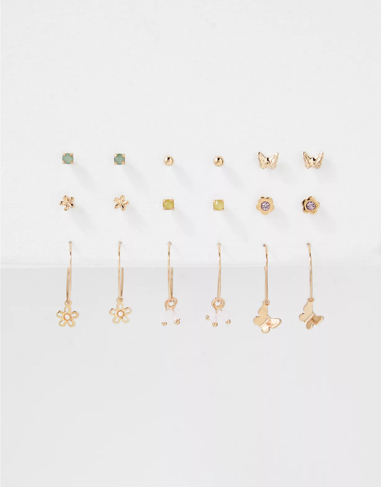 AEO Daisy Stud + Hoop Earring 18-Pack 2 AEO Daisy Stud + Hoop Earring 18-Pack - Image 2