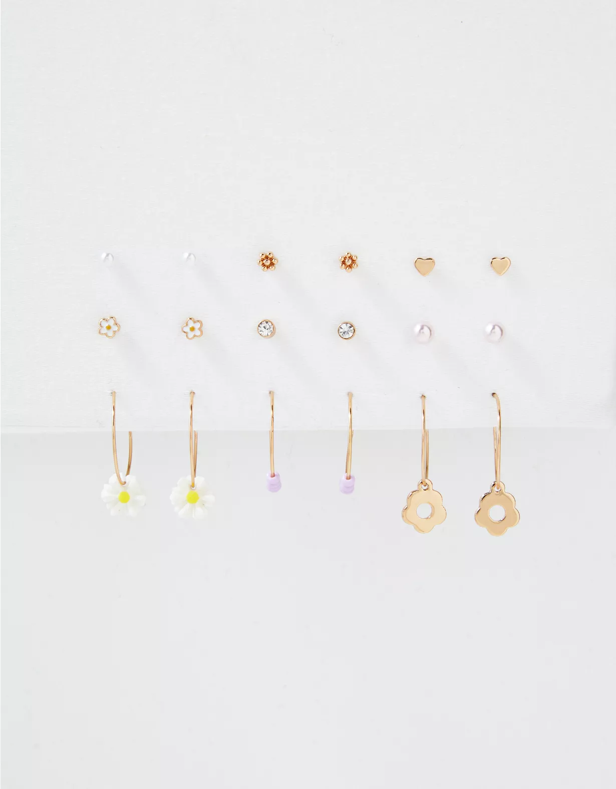 AEO Daisy Stud + Hoop Earring 18-Pack 1 AEO Daisy Stud + Hoop Earring 18-Pack