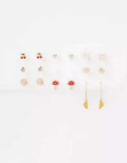 AEO Fruit Hoop + Stud Earring 18-Pack -Aeri Clothing Shop 0484 6623 709 b