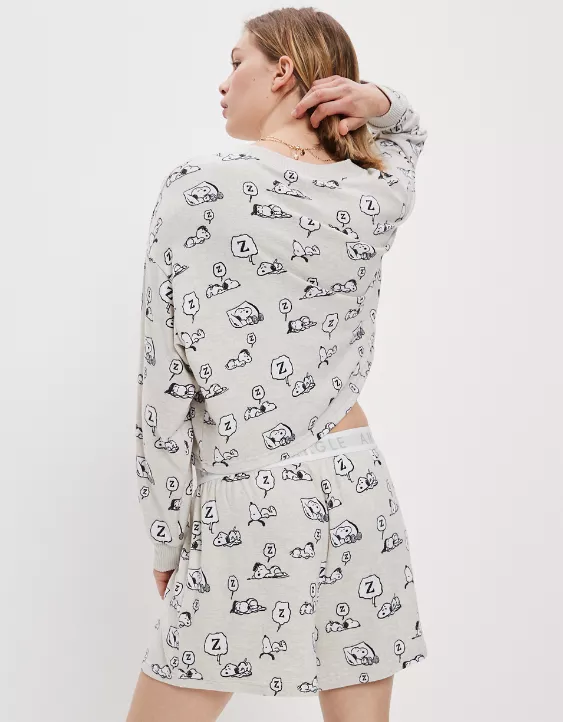 AE Snoopy Fall Plush PJ Set 2 AE Snoopy Fall Plush PJ Set - Image 2