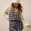 AE Flannel Ruffle PJ Romper