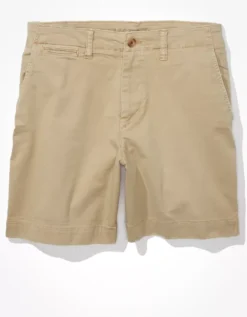 AE Flex 7" Lived-In Khaki Short -Aeri Clothing Shop 1131 7366 212 f