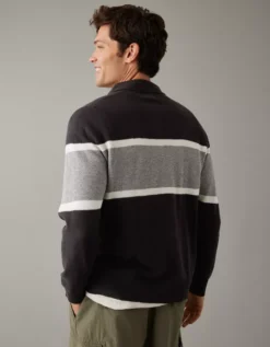AE Long-Sleeve Striped Sweater Polo -Aeri Clothing Shop 1149 1797 001 ob