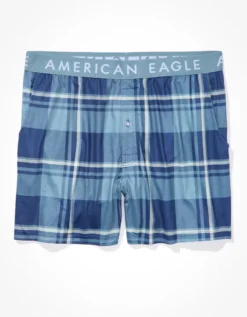 AEO Plaid Ultra Soft Pocket Boxer Short -Aeri Clothing Shop 1237 0029 400 f