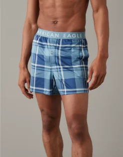 AEO Plaid Ultra Soft Pocket Boxer Short