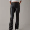 AE Stretch Vegan Leather Super High-Waisted Kick Boot Pant