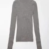 AE Ribbed Mock Neck Sweater