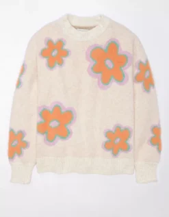 AE Floral Crew Neck Sweater -Aeri Clothing Shop 1341 1097 900 f