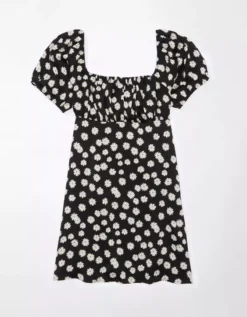 AE Puff Sleeve Babydoll Mini Dress -Aeri Clothing Shop 1399 7252 001 f
