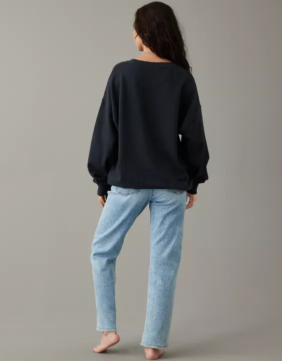 AE Oversized Halloween Rolling Stones Graphic Sweatshirt 2 AE Oversized Halloween Rolling Stones Graphic Sweatshirt - Image 2