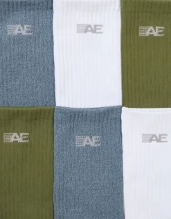 AE 24/7 Active Crew Sock 3-Pack -Aeri Clothing Shop 2227 7349 309 b