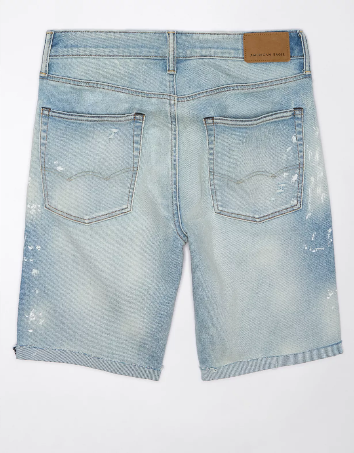 AE AirFlex+ Ultrasoft 9" Patched Denim Short 2 AE AirFlex+ Ultrasoft 9" Patched Denim Short - Image 2