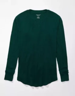 AE Oversized Long-Sleeve Plush Tee -Aeri Clothing Shop 4373 9045 788 f