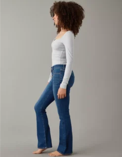 AE Next Level Curvy Low-Rise Kick Bootcut Jean