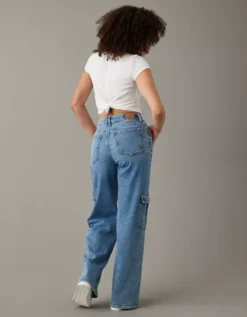 AE Curvy Super High-Waisted Baggy Wide-Leg Cargo Jean -Aeri Clothing Shop 4436 4679 893 ob