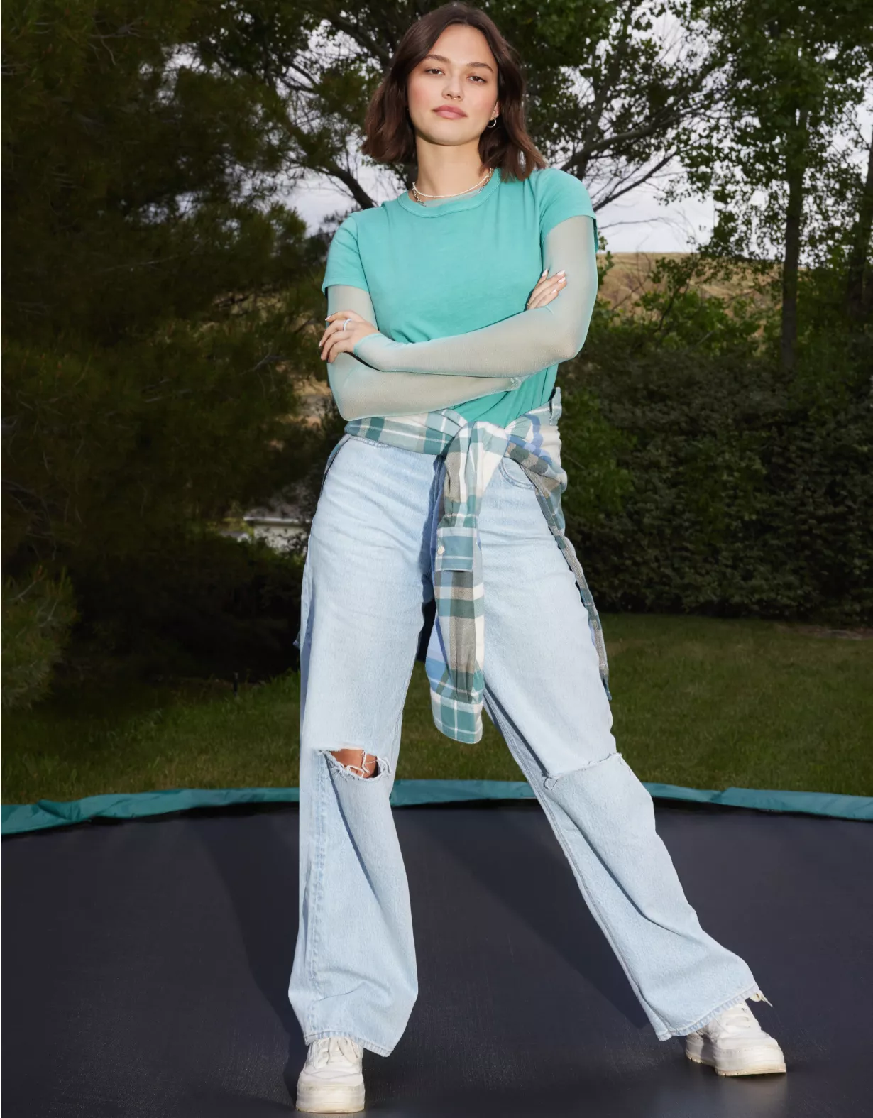 AE Strigid Curvy Super High-Waisted Ripped Baggy Straight Jean 1 AE Strigid Curvy Super High-Waisted Ripped Baggy Straight Jean