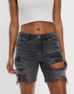 AE Denim Low-Rise Baggy Short