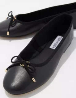 Steve Madden Women's Blossoms Black Leather Shoes -Aeri Clothing Shop 7410 6309 001 d1