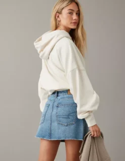 AE '90s High-Waisted Embellished Denim Mini Skirt -Aeri Clothing Shop 8332 4709 915 ob