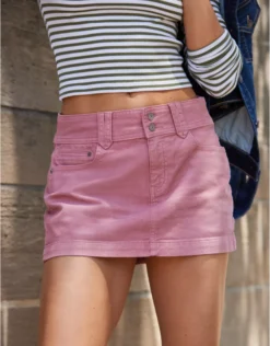 AE Super Stretch High-Waisted Corduroy Mini Skirt