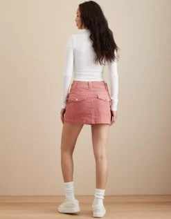AE Super Stretch High-Waisted Corduroy Mini Skirt -Aeri Clothing Shop 9332 4736 615 ob